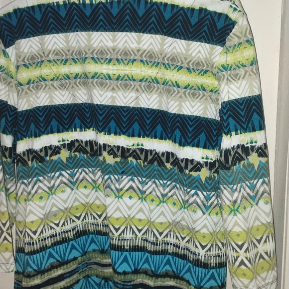 Ruby Rd. Multicolor Geometric Blouse - Picture 7 of 9